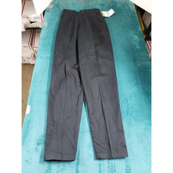 Lee Pants Size 4 Womens Black Stretch Chino Khaki Mid Rise Relaxed Tapered NWT - Picture 2 of 14